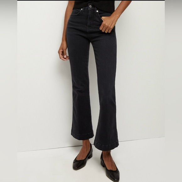 Veronica Beard Carson Kick-Flare Jean in Washed Onyx Size 28 - Picture 1 of 6